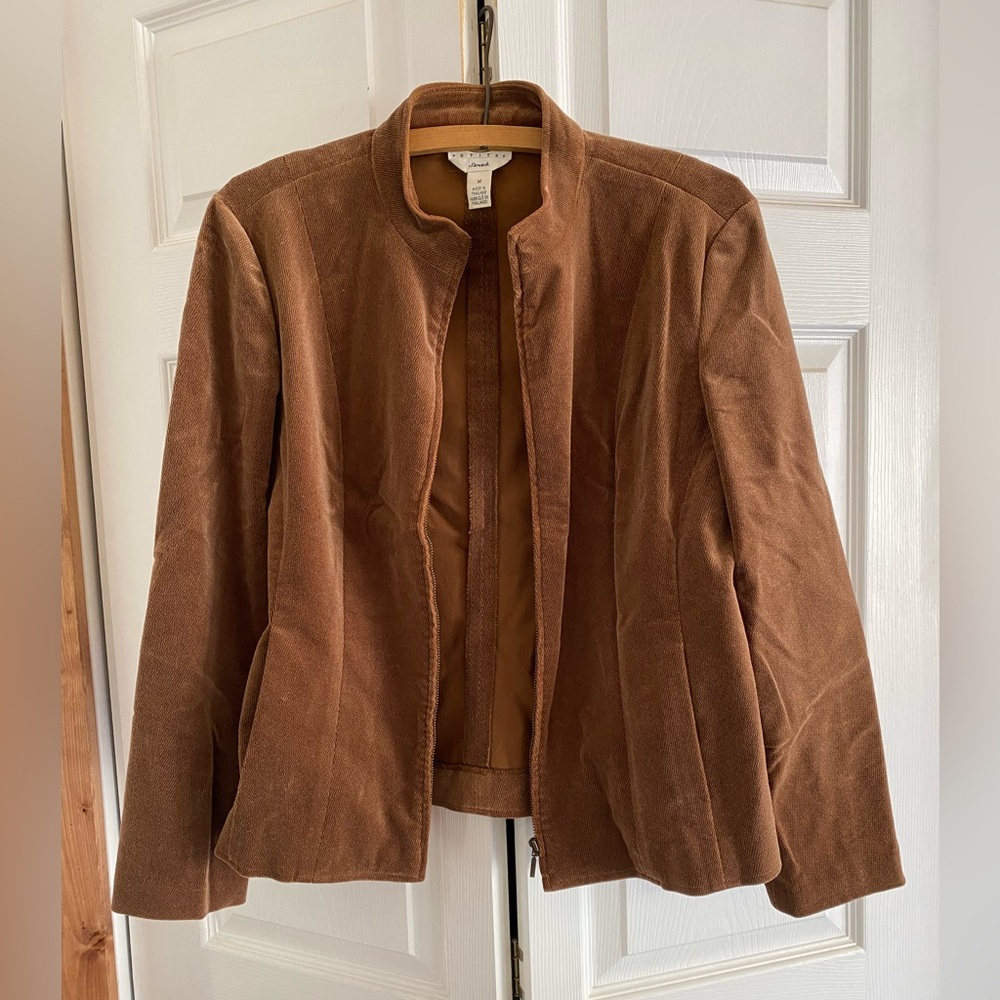 Talbots Petites Stretch Zip Jacket